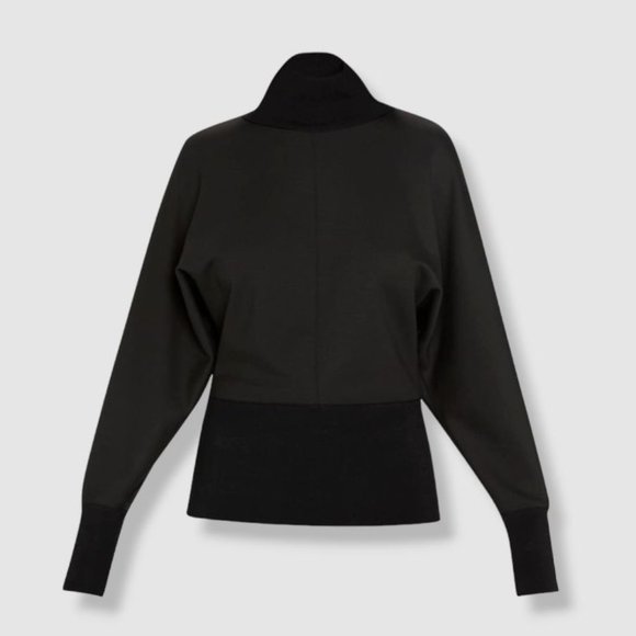 Theory Black Longsleeve Turtleneck Top Size SP NWT - Picture 1 of 10